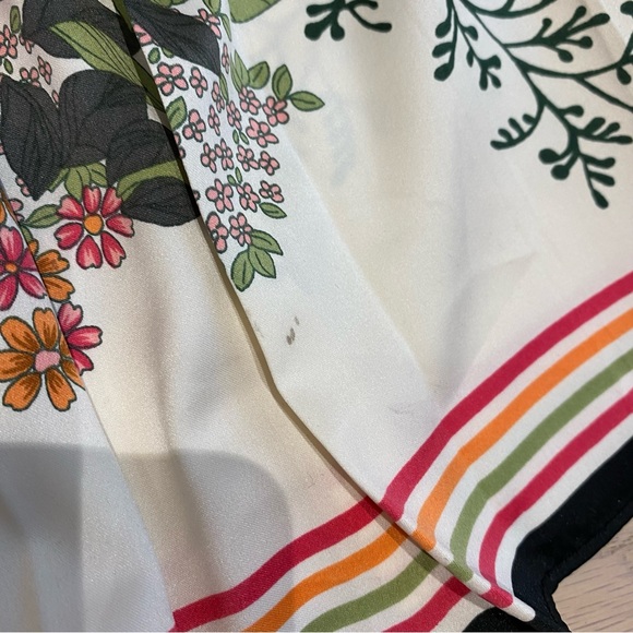 Spring Floral Pleated Mini Skirt, Lightweight, Bold Print, Women’s (US 12) - Picture 13 of 13